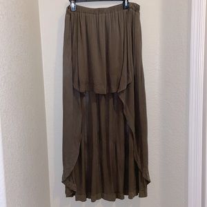 BCBGeneration Brown High Low Skirt